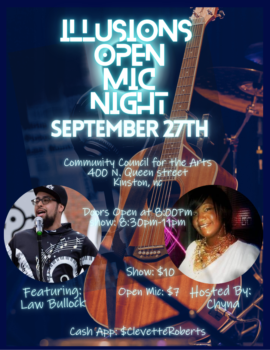 Illusions Open Mic Night on June 24th ft. Moody Black